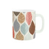 Keramische Koffiemok met Blad Design
