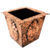 Perzische Koperen Afvalmand & Tissue Box Set – Handgegraveerd Gol o Morgh