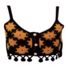 Gehaakte Crop Top voor Vrouwen met Etnisch Design Model Bloem