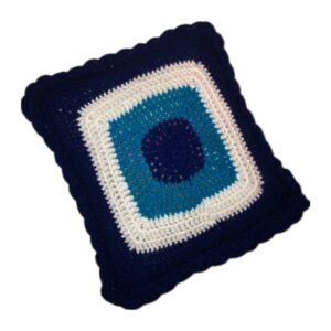Handgehaakte Kussenset – Boze Oog Ontwerp (Set van 2)