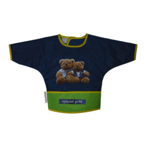 Babyslab met Mouwen – Model Teddybeer – Marineblauw
