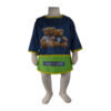 Babyslab met Mouwen - Model Teddybeer - Marineblauw
