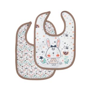 Babyslabbetjes Konijn – Wit – Set van 2