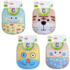 Babyslabbetjes met Bandjes - Set van 4 - Diverse Kleuren