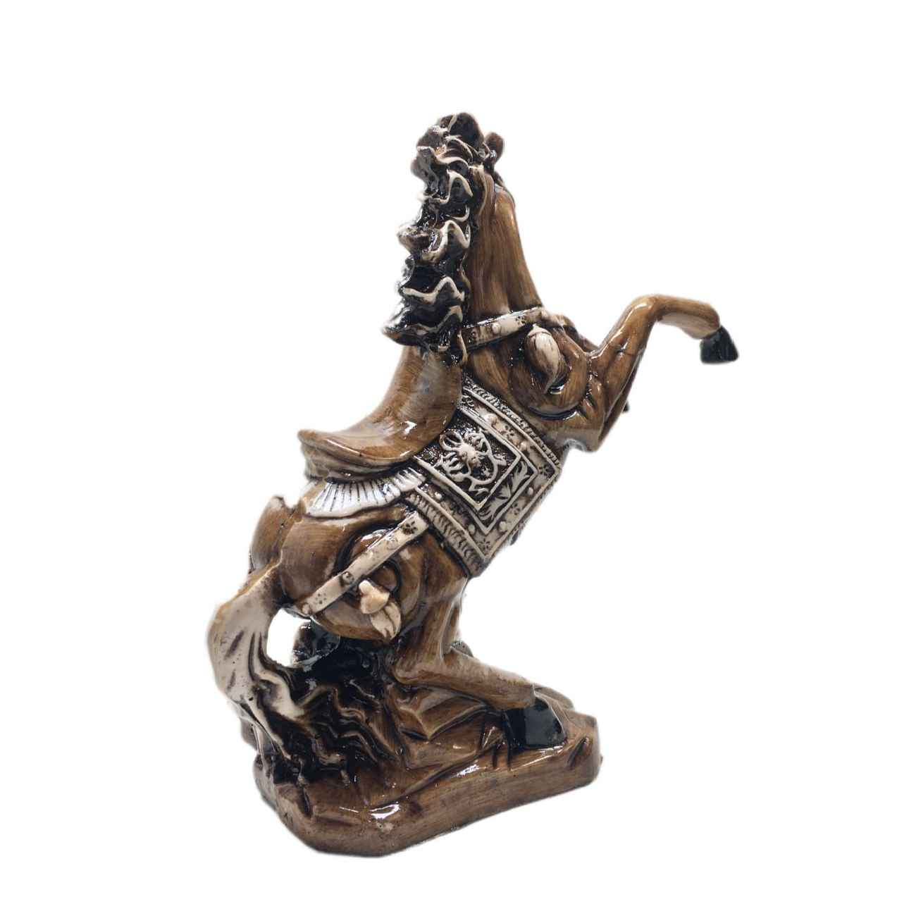 Decoratief Keramisch Paard Beeldje – Artistieke Equine Decoratie