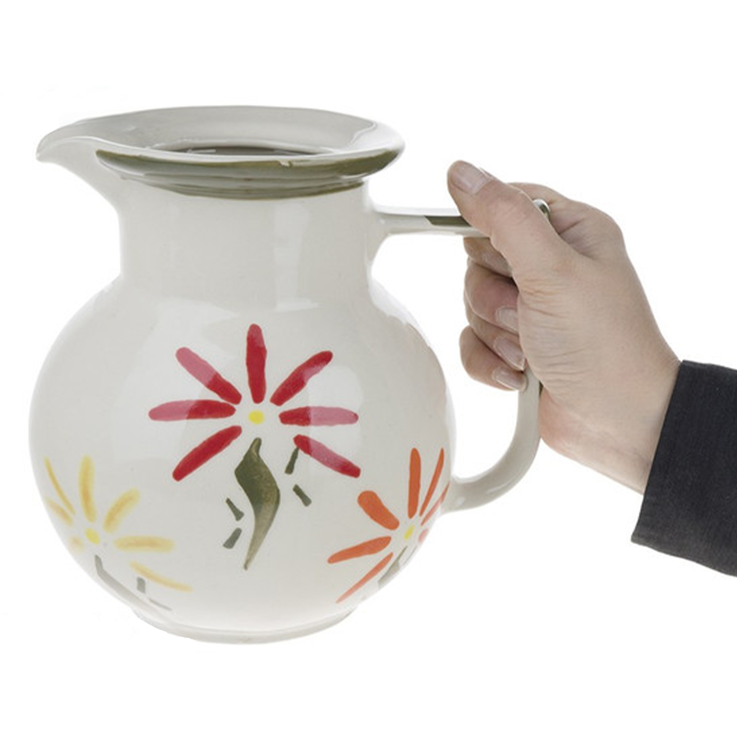 Decoratieve Keramische Kan met Bloemenmotieven Model Shabnam