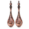 Decoratieve Koperen Fles Perzisch Gegraveerd Handgemaakt – Elegant (x2)