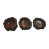 Decoratieve Houten Kommen van Boomstronk Handgemaakt van Acaciahout Set van 3
