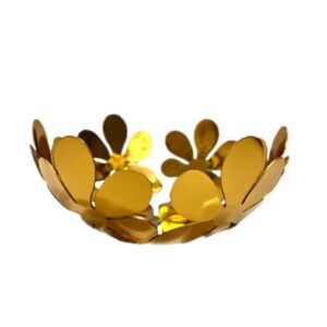 Gouden Metalen Serveerkom – Model Borna