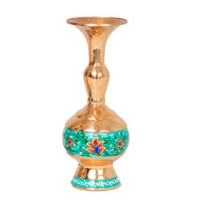 Decoratieve Perzische koperen vaas – ambachtelijke elegantie