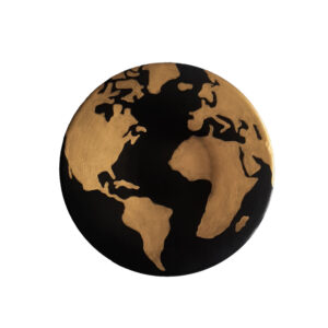 Decoratieve Aardewerken Plaat voor Tafel & Muurdecor in Planeet Aarde Ontwerp