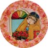 Decoratieve aardewerken bord – model Perzische Khatoon