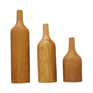 Handgemaakte Decoratieve Enkele Steelvaas – Set van 3