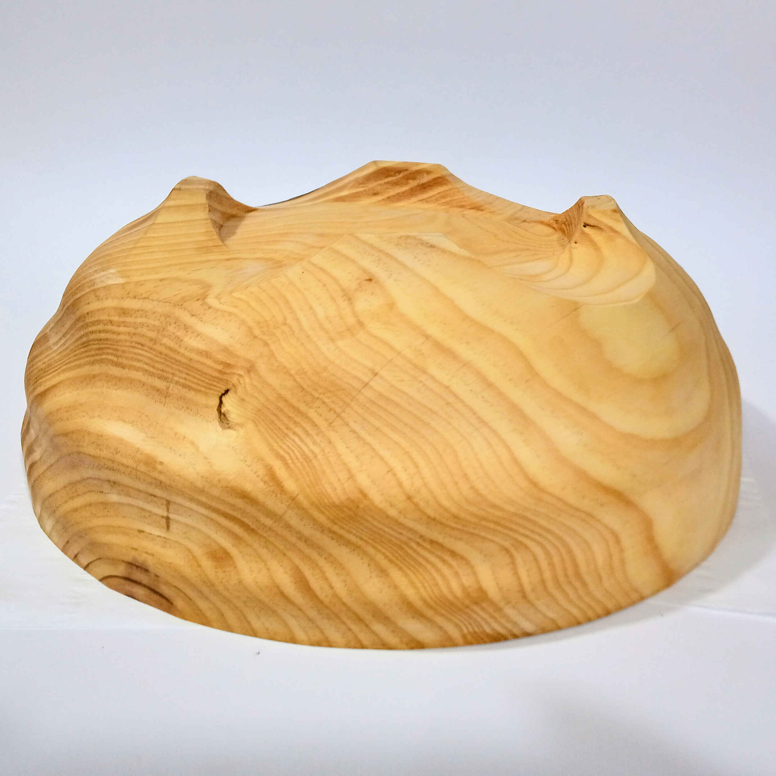Decoratieve Houten Kom Rustiek Handgemaakt van Dennenhout