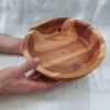 Decoratieve Houten Kom Rustiek Gemaakt van Walnoot-, Kersen- & Bosboom Hout