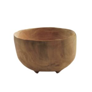 Decoratieve Houten Kom Rustiek & Waterbestendig in Natuurhout