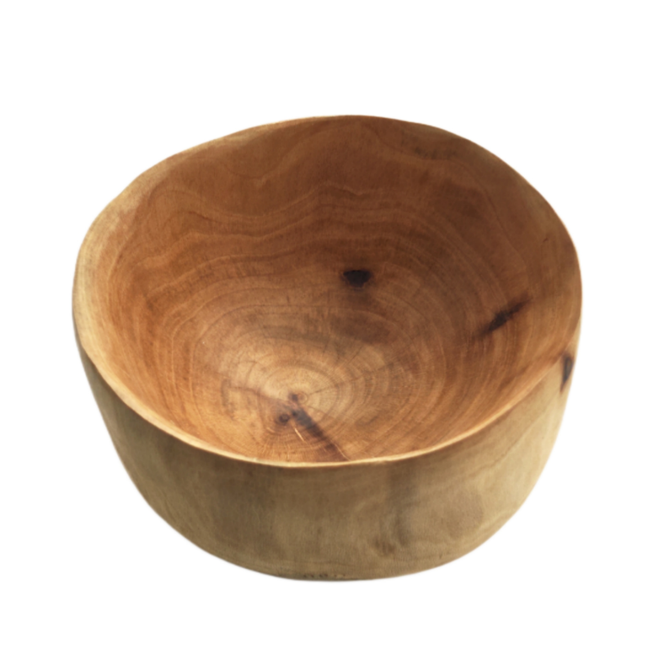 Decoratieve Houten Kom Rustiek & Waterbestendig in Natuurhout