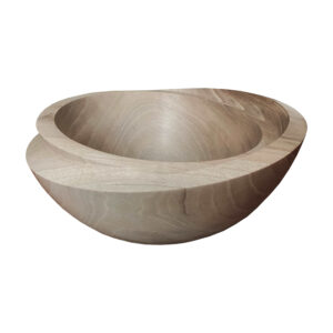 Decoratieve Houten Kom van Walnoot Hout, Ambachtelijk