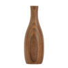 Minimalistische, handgemaakte deco-knopvaas van massief natuurlijk hout in een warme bruintint