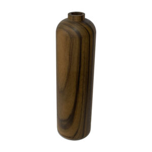 Minimalistische Houten Enkelstengelvaas – Set van 2