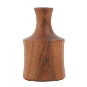 Minimalistische Houten Vazen – Rustiek Massief Hout (Set van 2)