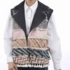 Geborduurd Vest voor Vrouwen Patchwork Navy