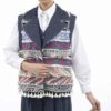 Geborduurd Vest voor Vrouwen Patchwork Navy