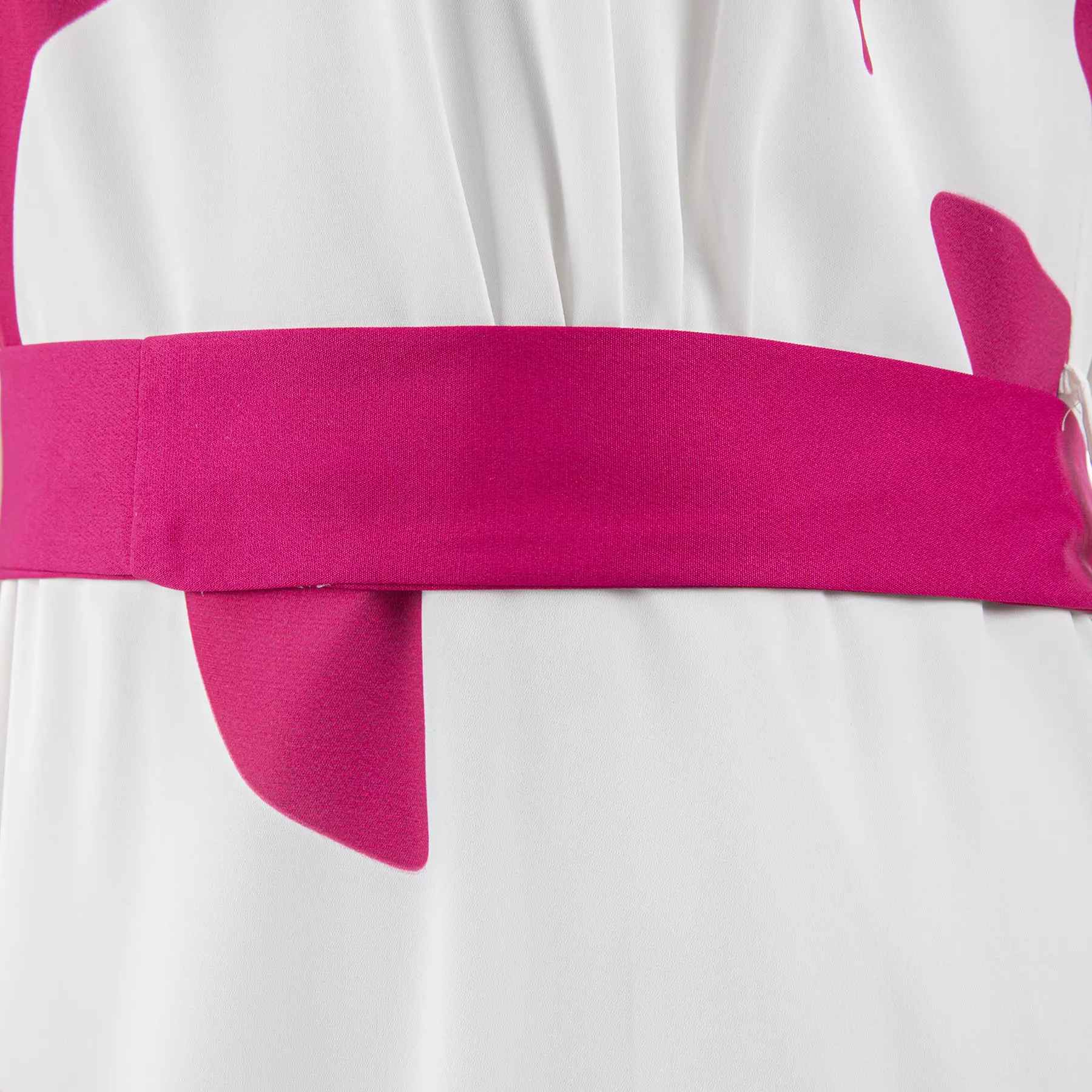 Getailleerde Jurk met Riem voor Dames met Bloemmotief