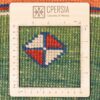 Handgeknoopt Perzisch minimalistisch Gabbeh tapijt - Effen, Groen, Wol