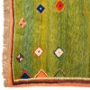 Handgeknoopt Perzisch minimalistisch Gabbeh tapijt - Effen, Groen, Wol