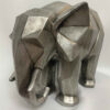 Geometrisch Olifant Beeldje – Dier Sculptuur voor Kunstliefhebbers