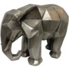 Geometrisch Olifant Beeldje – Dier Sculptuur voor Kunstliefhebbers