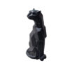 Geometrische Zittende Panter Kubisme Beeldje – Decoratieve Hars Sculptuur