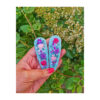 Handgeborduurde Snap Haarclip Set – Model Lente