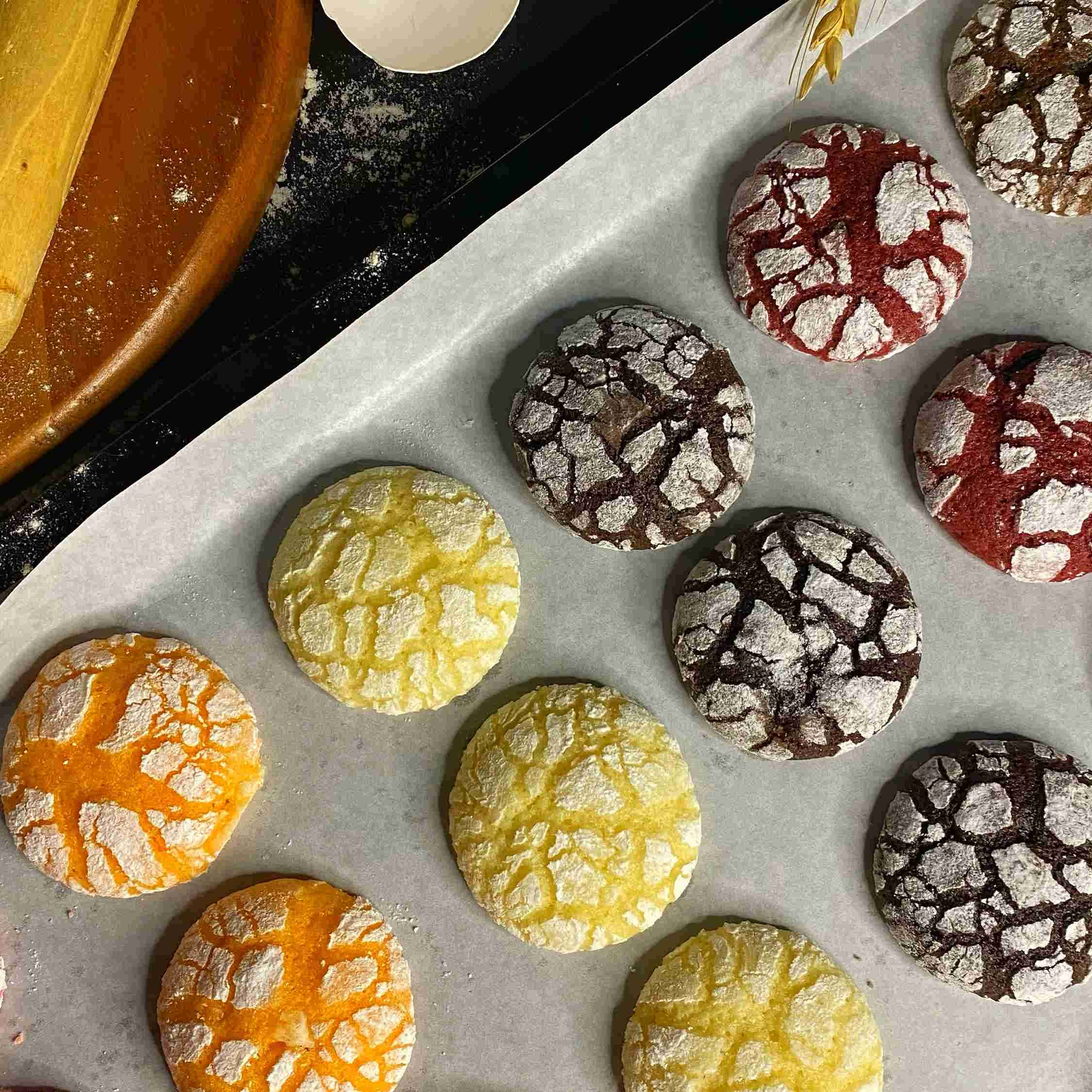 Huisgemaakte Gekrulde Koekjes 720 gr – Mix van Zes Smaken