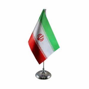 Iran Bureauvlag Tafellandvlag met Metalen Voet