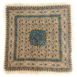 Iraans Tafelkleed Blokdruk Kalamkari Isfahan Paisley 4-Persoons