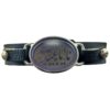 Islamitische Armband met Leer & Agaatsteen Verstelbaar Ya Aba Abdillah