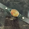 Islamitische Armband met Leer & Agaat Steen Ya Zaynab voor Mannen