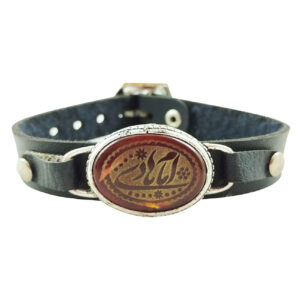 Islamitische Armband van Leer & Agaat Steen voor Mannen