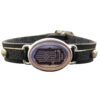 Islamitische Leren Armband & Agaat Steen Lila