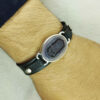 Islamitische Leren Armband & Agaat Steen Lila