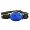 Islamitische Lederen Armband Agaat Steen Ya Hossein