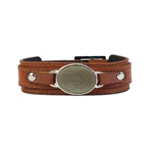 Islamitische Lederen Armband Jade Steen Ayatul Kursi