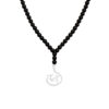 Islamitische Gebedskraal Ketting met Ya Hossein Kalligrafie Stalen Hanger