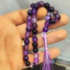 Islamitische Amethist Rozenkrans met 33 Gebedskralen Tasbih