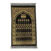 Islamitisch Fluwelen Gebedskleed Gevoerd Sajadah Kaaba Groen