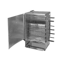 Verticale Kebab Gas Grillbrander – Automatisch Roterend met 14-Spies Standaard