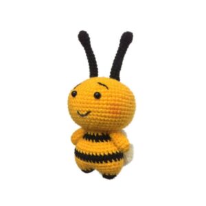 Amigurumi Gehaakte Gele Bij Knuffeldier – Handgemaakt Pluche Speelgoed