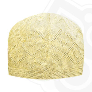 Gebreide Turkse Kufi Taqiyah – Geel
